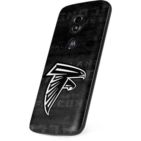 NFL Atlanta Falcons Black & White Moto E5 Play Skin